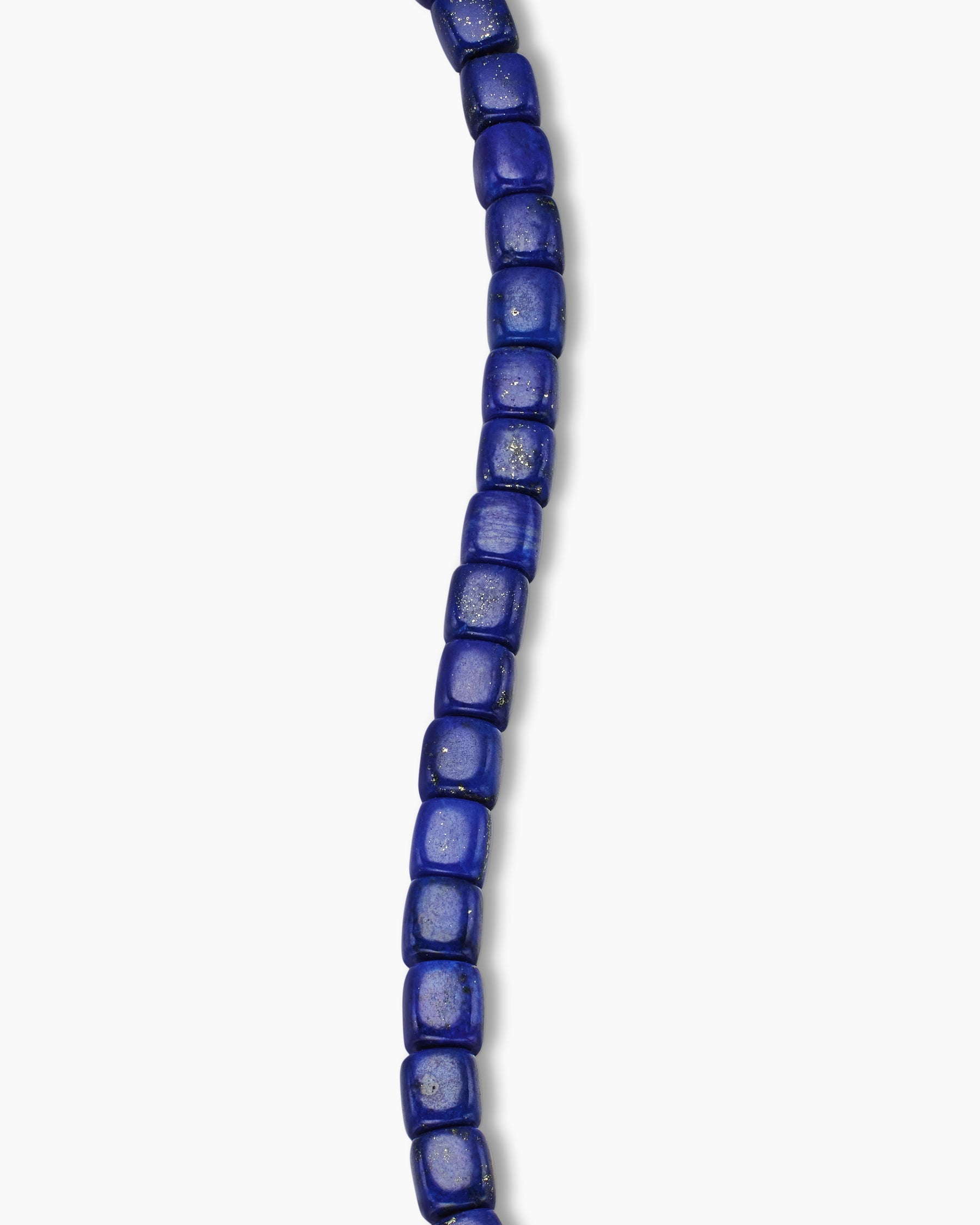 Spiritual Beads Cushion Bracelet with Lapis and 18K Yellow Gold, 4mm
