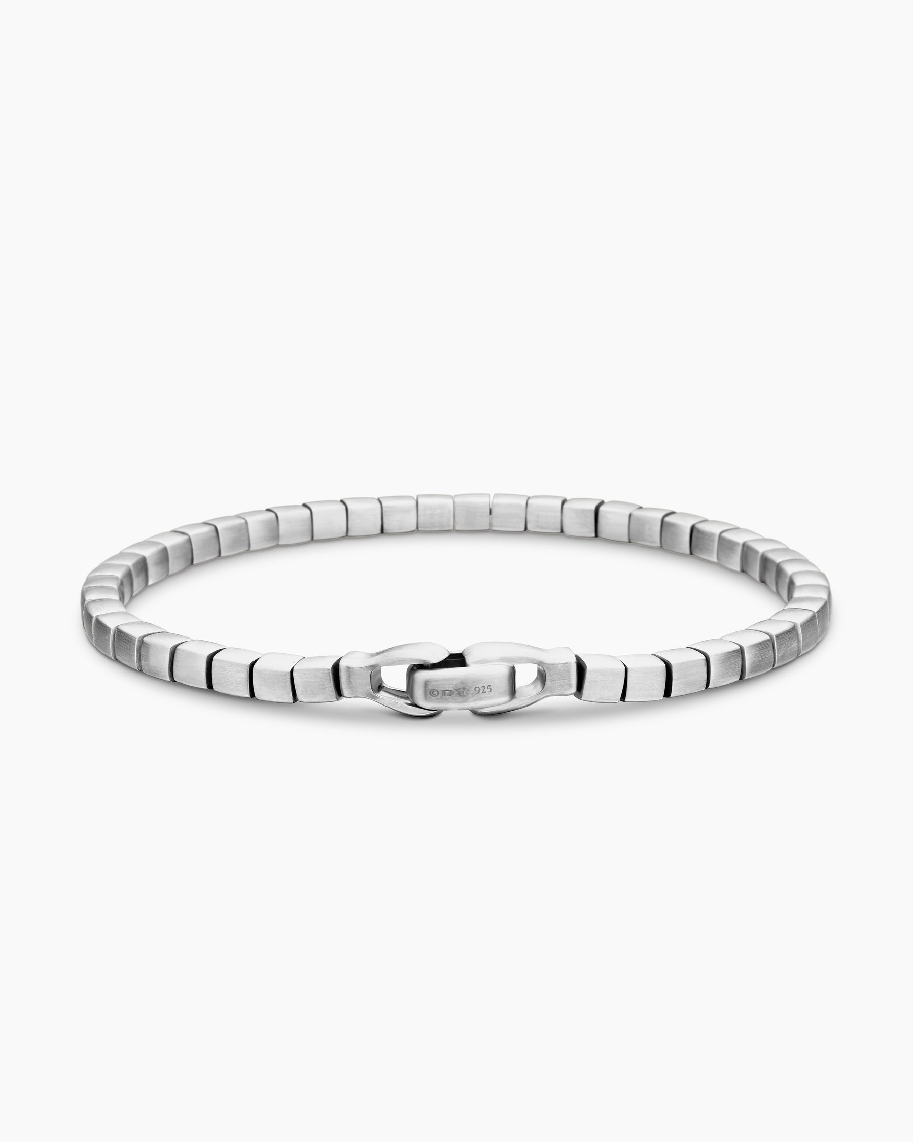 Spiritual Beads Cushion Bracelet in Sterling Silver, 4mm