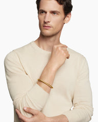 Cable Cuff Bracelet in 18K Yellow Gold, 7mm