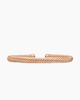 Cable Cuff Bracelet in 18K Rose Gold, 7mm