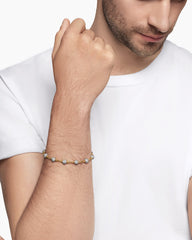 Spiritual Beads Bracelet in 18K Yellow Gold with Diamonds, 6mm