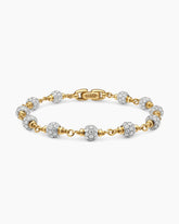 Spiritual Beads Bracelet in 18K Yellow Gold with Diamonds, 6mm