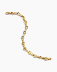 Faceted Link Bracelet in 18K Yellow Gold, 9mm