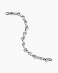 Faceted Link Bracelet in Sterling Silver, 9mm