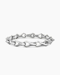 Faceted Link Bracelet in Sterling Silver, 9mm