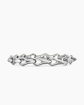 Faceted Link Bracelet in Sterling Silver, 9mm