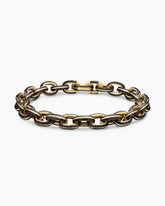Streamline® Oval Link Bracelet in 18K Yellow Gold with Forged Carbon, 8.5mm