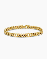 Curb Chain Bracelet in 18K Yellow Gold, 6mm