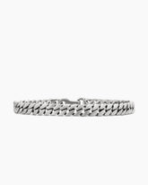 Curb Chain Bracelet in Sterling Silver, 6mm