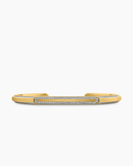 Streamline® Cuff Bracelet in 18K Yellow Gold with Diamonds, 5.5mm