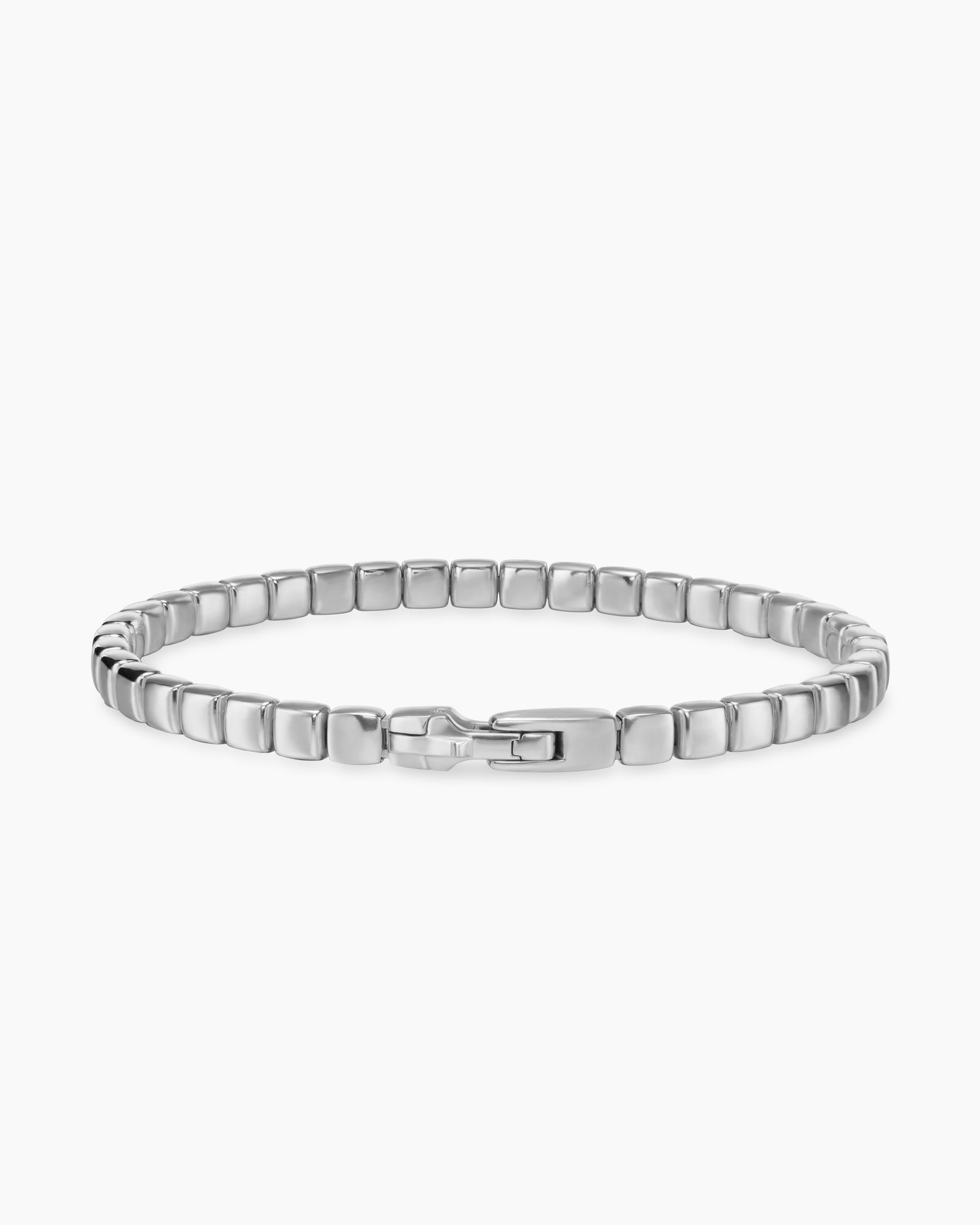 Spiritual Beads Tile Bracelet in 18K White Gold, 4.7mm