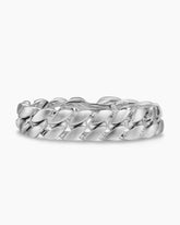 Curb Chain Bracelet in Sterling Silver, 18mm