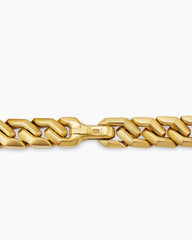 Curb Chain Angular Link Bracelet in 18K Yellow Gold, 11.5mm