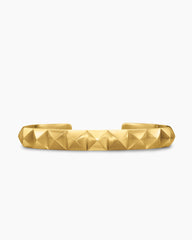 Pyramid Cuff Bracelet in 18K Yellow Gold, 9.3mm