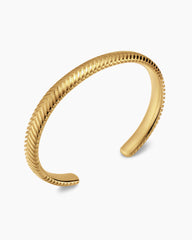 Chevron Cuff Bracelet in 18K Yellow Gold, 8mm