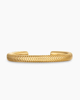 Chevron Cuff Bracelet in 18K Yellow Gold, 8mm