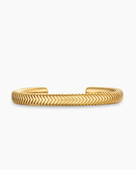 Chevron Cuff Bracelet in 18K Yellow Gold, 8mm