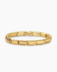 Chevron Link Bracelet in 18K Yellow Gold, 7.6mm
