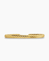 Cable Cuff Bracelet in 18K Yellow Gold, 6mm