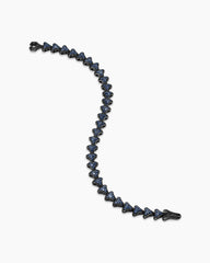 Armory® Link Bracelet in Black Titanium with Sapphires, 7.5mm