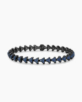 Armory® Link Bracelet in Black Titanium with Sapphires, 7.5mm