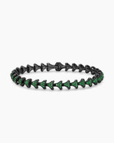 Armory® Link Bracelet in Black Titanium with Tsavorites, 7.5mm