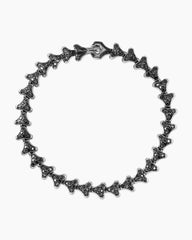 Armory® Link Bracelet in Sterling Silver with Black Diamonds, 7.5mm