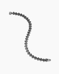 Armory® Link Bracelet in Sterling Silver with Black Diamonds, 7.5mm