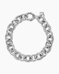 Oval Link Chain Bracelet in Sterling Silver, 10mm