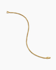 Box Chain Bracelet in 18K Yellow Gold, 2.7mm