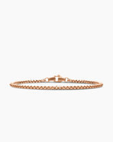 Box Chain Bracelet in 18K Rose Gold, 2.7mm