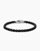 Box Chain Bracelet in Darkened Stainless Steel, 5mm