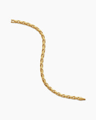 Fluted Chain Bracelet in 18K Yellow Gold, 5mm