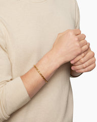 Fluted Chain Bracelet in 18K Yellow Gold, 5mm