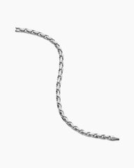 Fluted Chain Bracelet in Sterling Silver, 5mm