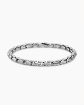 Fluted Chain Bracelet in Sterling Silver, 5mm