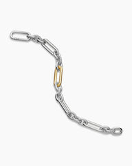 Lexington Chain Bracelet in Sterling Silver with 18K Yellow Gold, 9.8mm