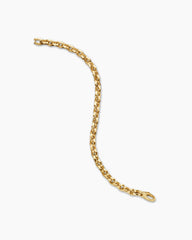 Faceted Chain Bracelet in 18K Yellow Gold, 7mm