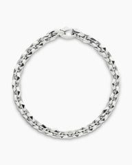 Faceted Chain Bracelet in Sterling Silver, 7mm