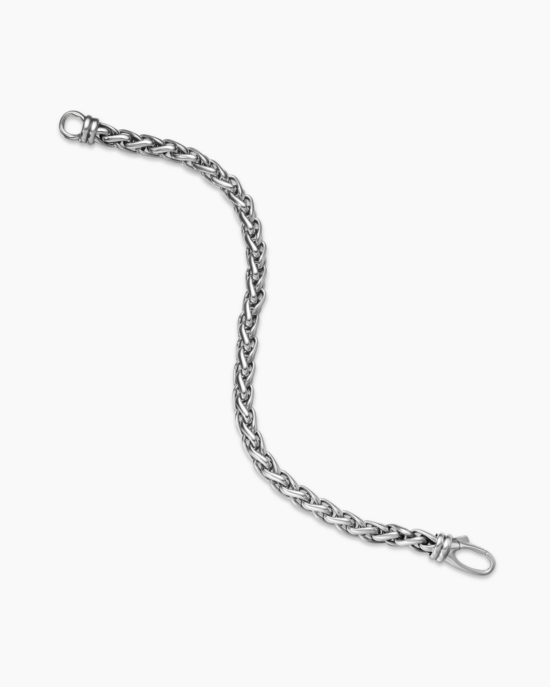 Wheat Chain Bracelet in Sterling Silver, 6mm
