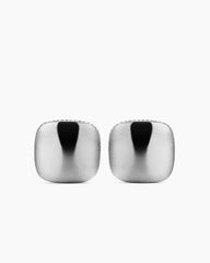 Streamline® Cushion Cufflinks in Sterling Silver, 17mm
