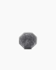 Meteorite Faceted Round Cufflinks in Sterling Silver, 16mm