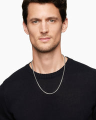 Box Chain Necklace in Sterling Silver, 3.6mm