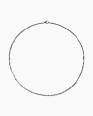 Box Chain Necklace in 18K White Gold, 2.7mm