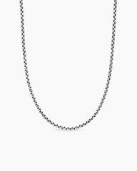 Box Chain Necklace in 18K White Gold, 2.7mm