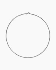Box Chain Necklace in Platinum, 2.7mm