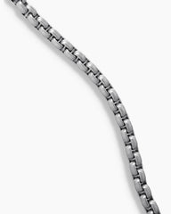Box Chain Necklace in Grey Titanium, 2.7mm