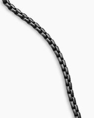 Box Chain Necklace with Stainless Steel and Sterling Silver, 7.3mm
