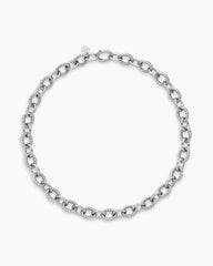 Oval Link Chain Necklace in Sterling Silver, 16mm