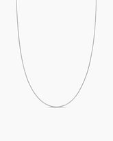 Box Chain Necklace in Sterling Silver, 1.25mm